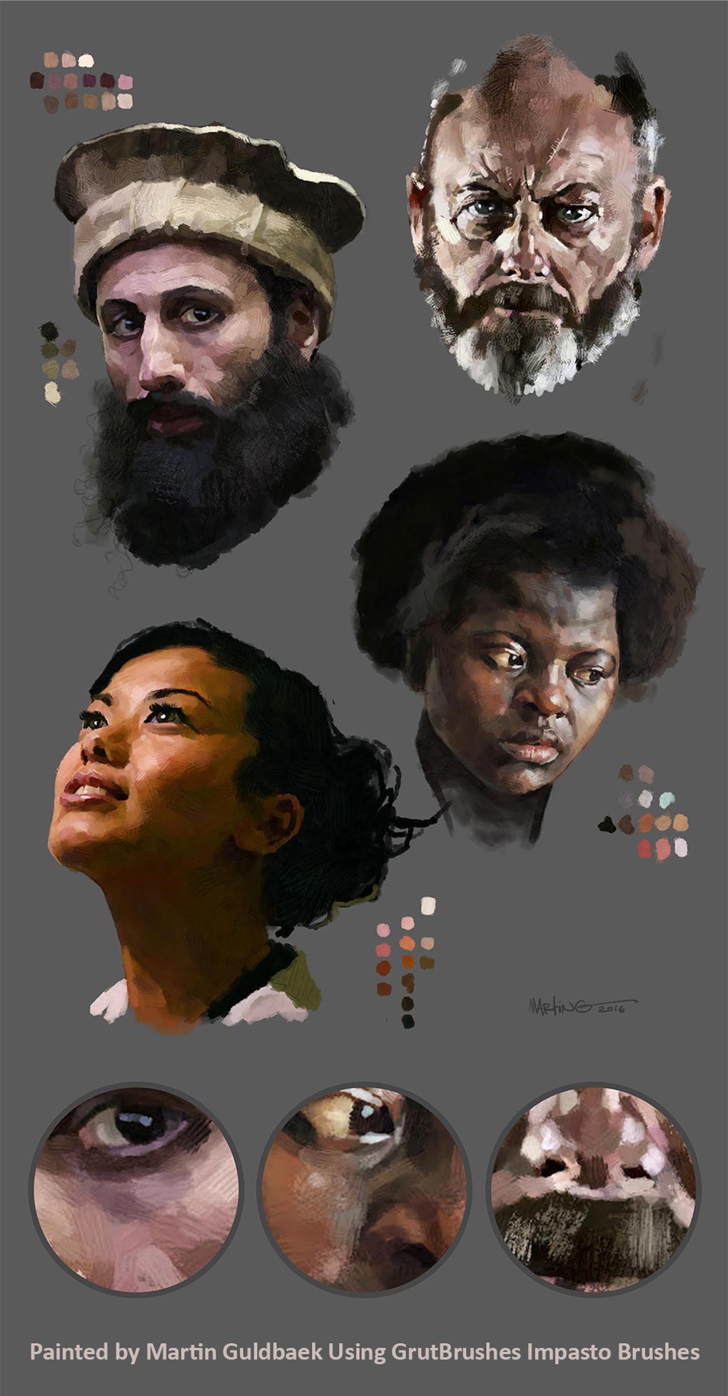 Photoshop Impasto Oil Painting by Martin Guldbaek