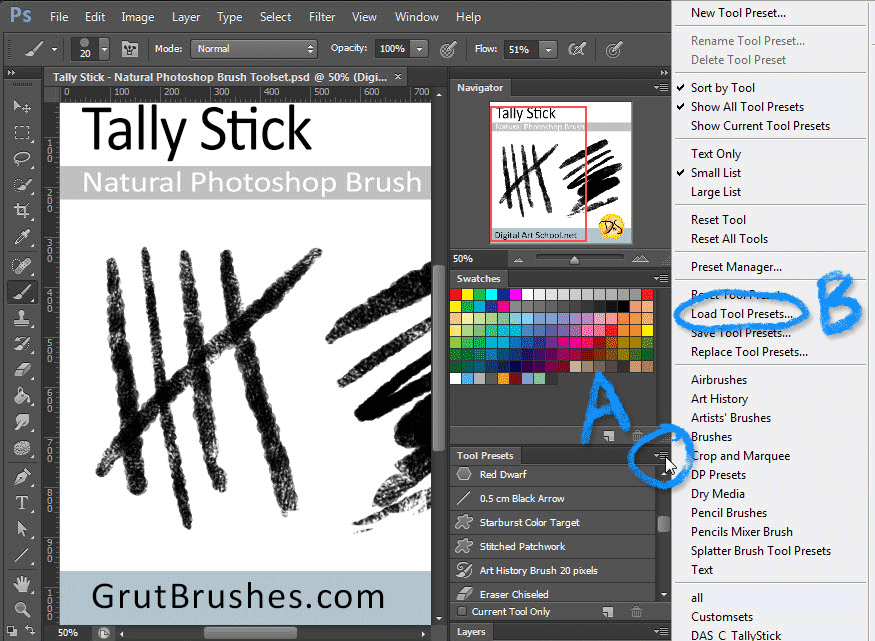 how to install a brush in photoshop