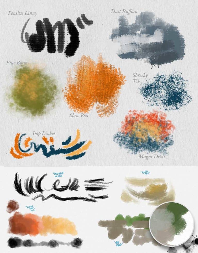 Photoshop Art Brushes Complete - 500 Brushes From GrutBrushes.com