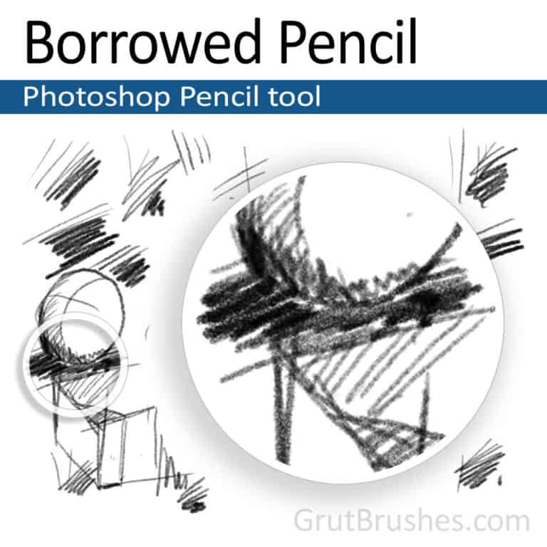 6b pencil brush photoshop
