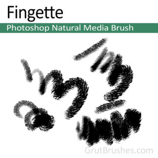 Photoshop Natural Media Brush for digital artists 'Fingette'