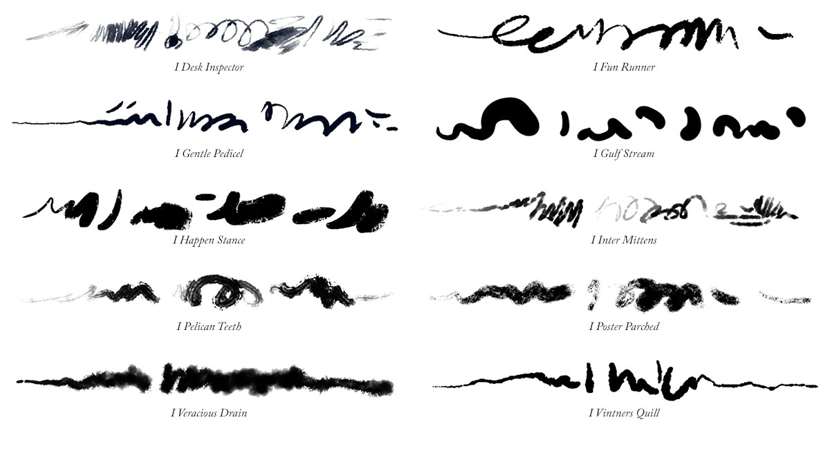 Inks 01 Ink Brushes