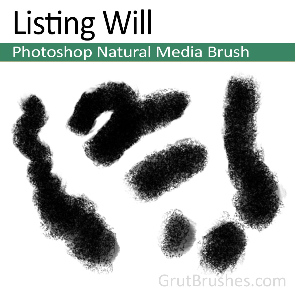 Photoshop Natural Media Brush - Slim Billow 