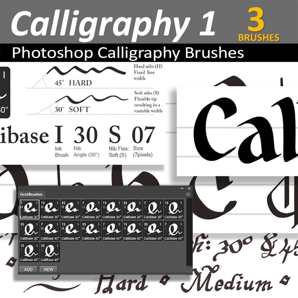 calligraphy photoshop brushes download
